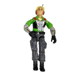 Vintage Hasbro 1987 GI Joe Arah Psyche-Out Antenna Figure 3.75"